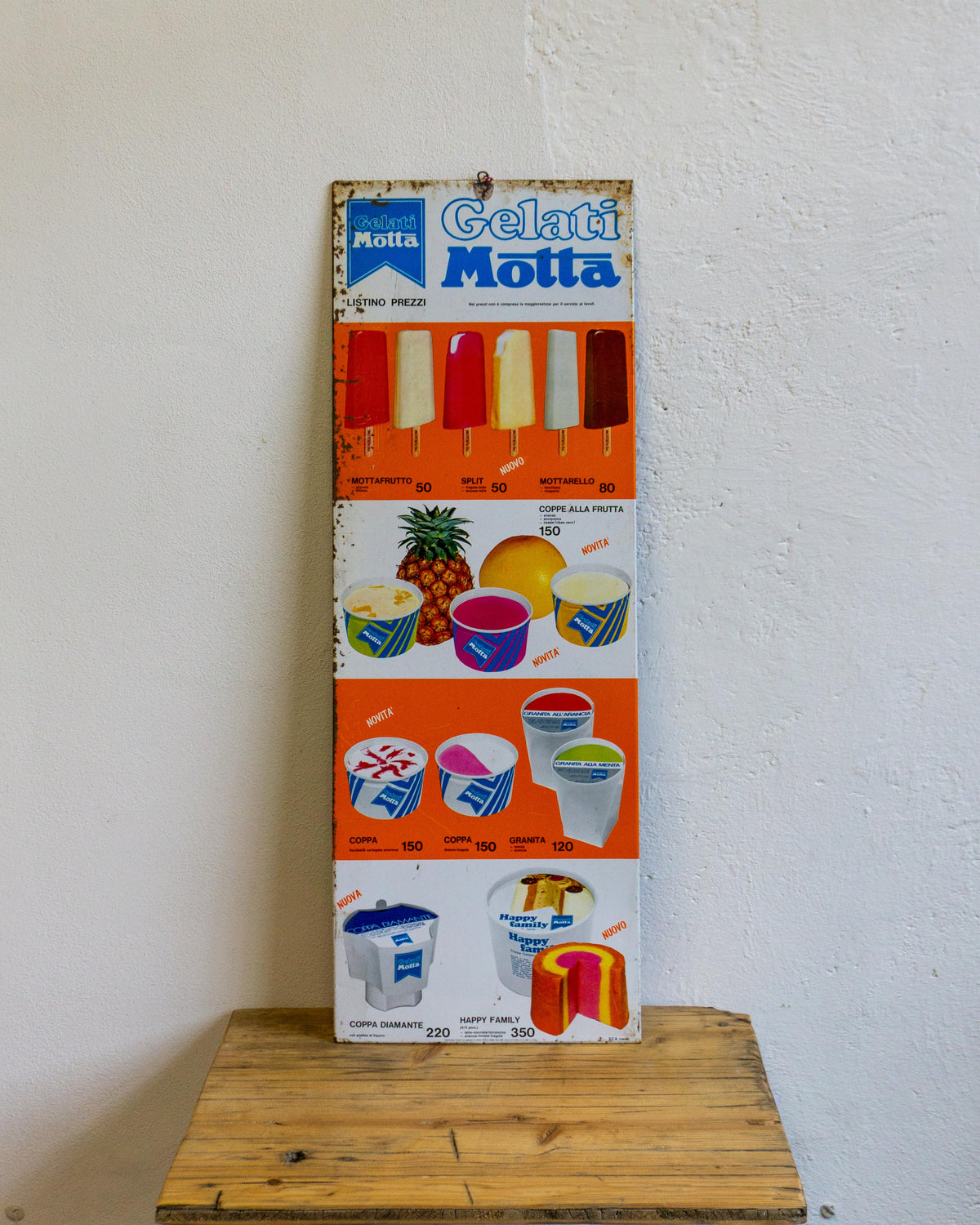 Insegna gelati Motta “Motta Frutto” – anni ’70