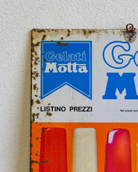 Insegna gelati Motta “Motta Frutto” – anni ’70