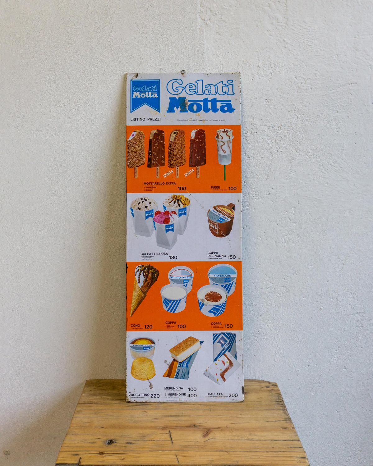 Insegna gelati Motta “Mottarello” – anni ’70
