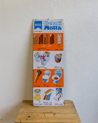 Insegna gelati Motta “Mottarello” – anni ’70