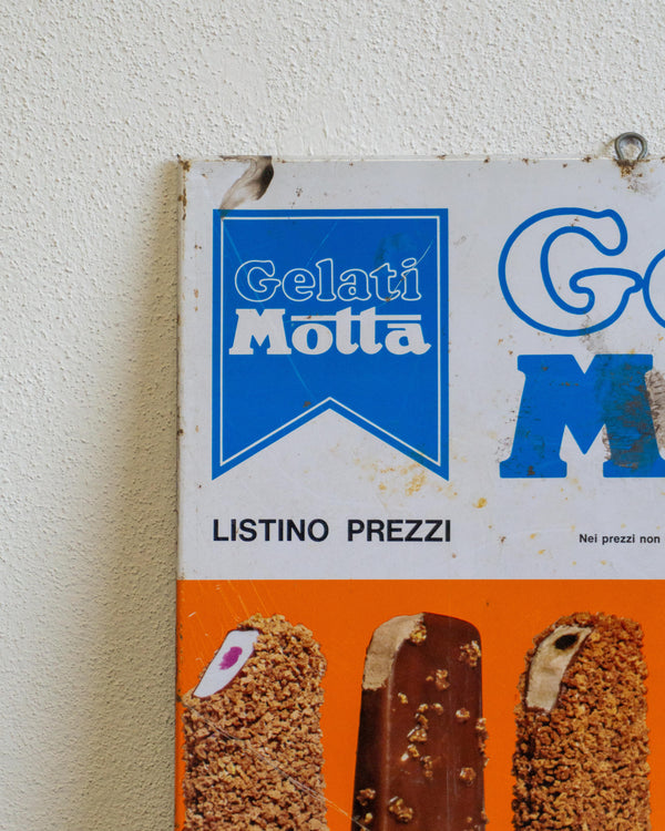 Insegna gelati Motta “Mottarello” – anni ’70