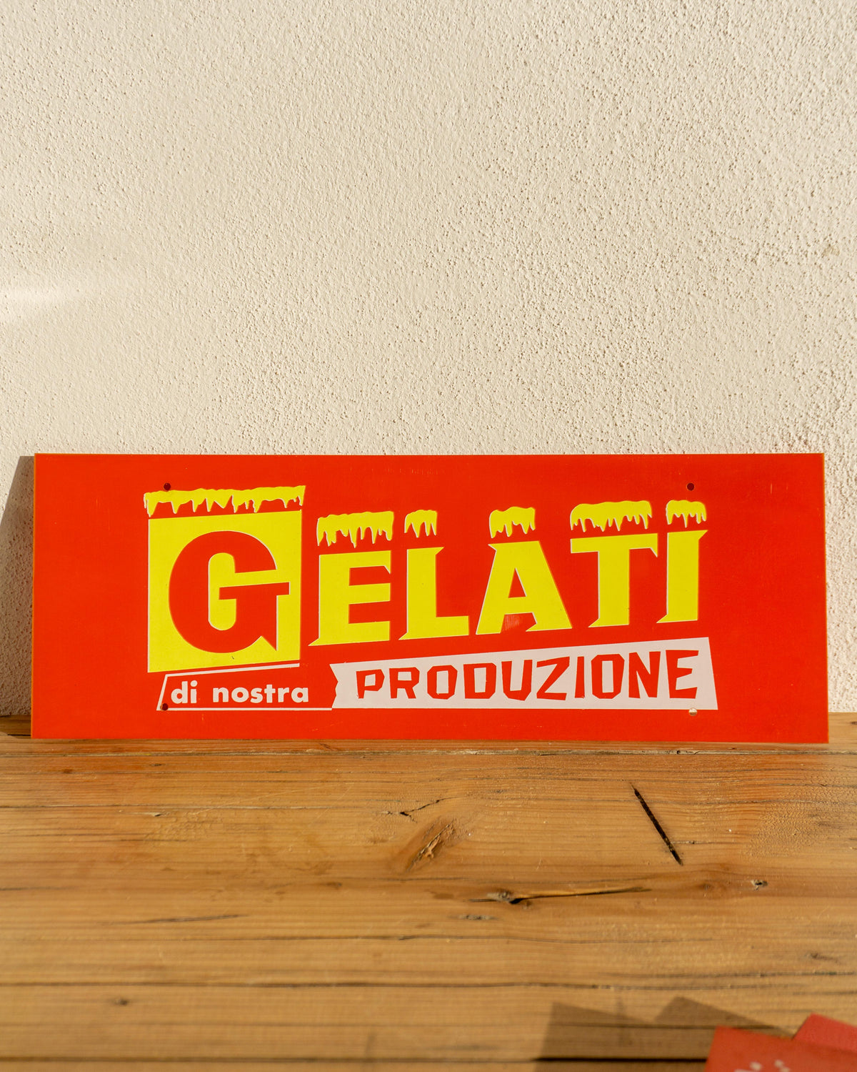 Insegna Gelati di nostra produzione 70/80 – Italia