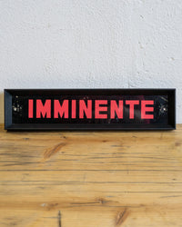 Insegna “Imminente” da cinema – anni ’70/’80