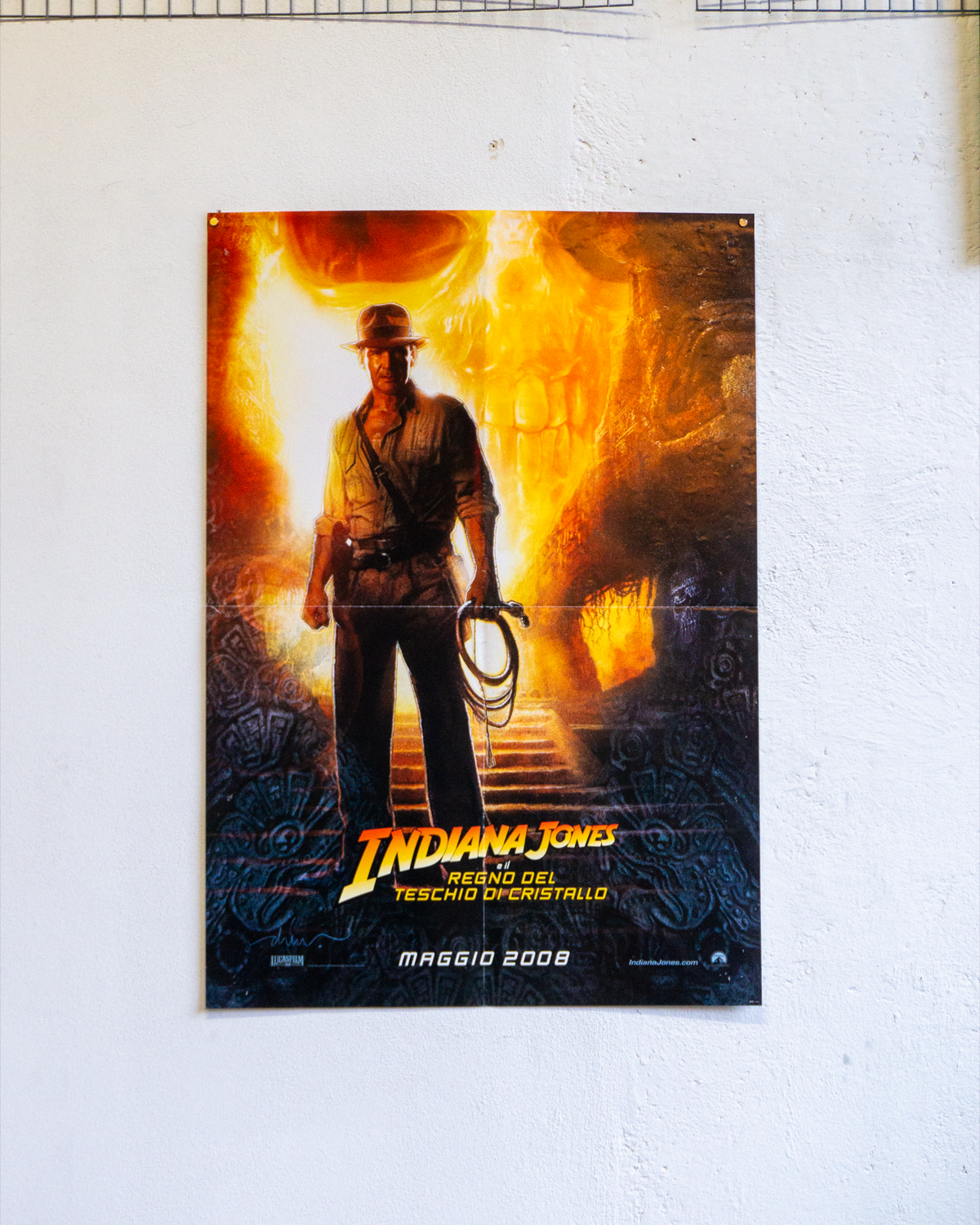 Manifesto Indiana Jones Regno Teschio Di Cristallo