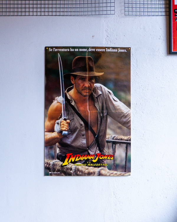 Manifesto Indiana Jones Tempio Maledetto