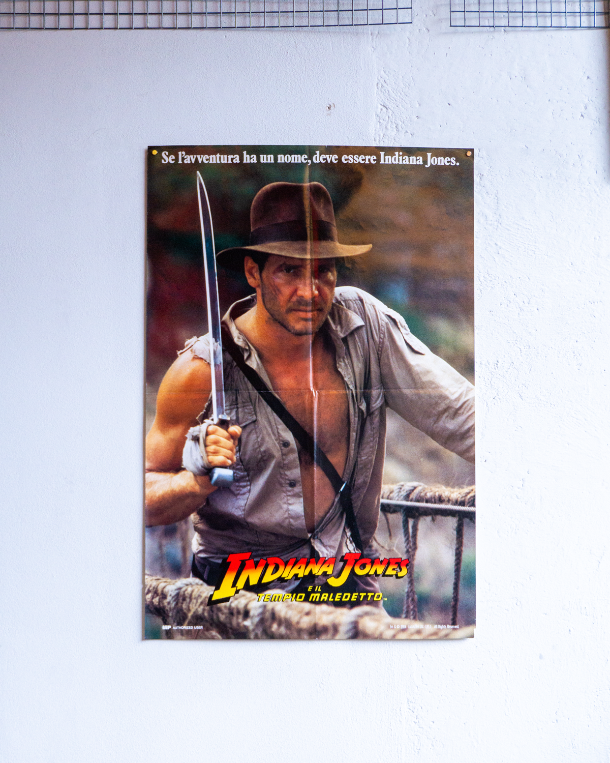 Manifesto Indiana Jones Tempio Maledetto