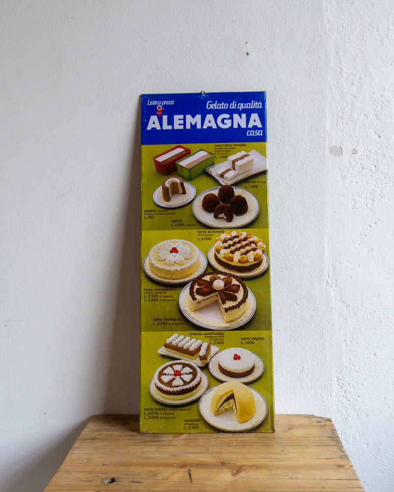Insegna Alemagna Torte Gelati – anni ’80