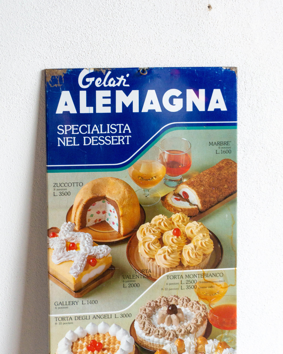 Insegna Alemagna Torte Gelato – anni ’70