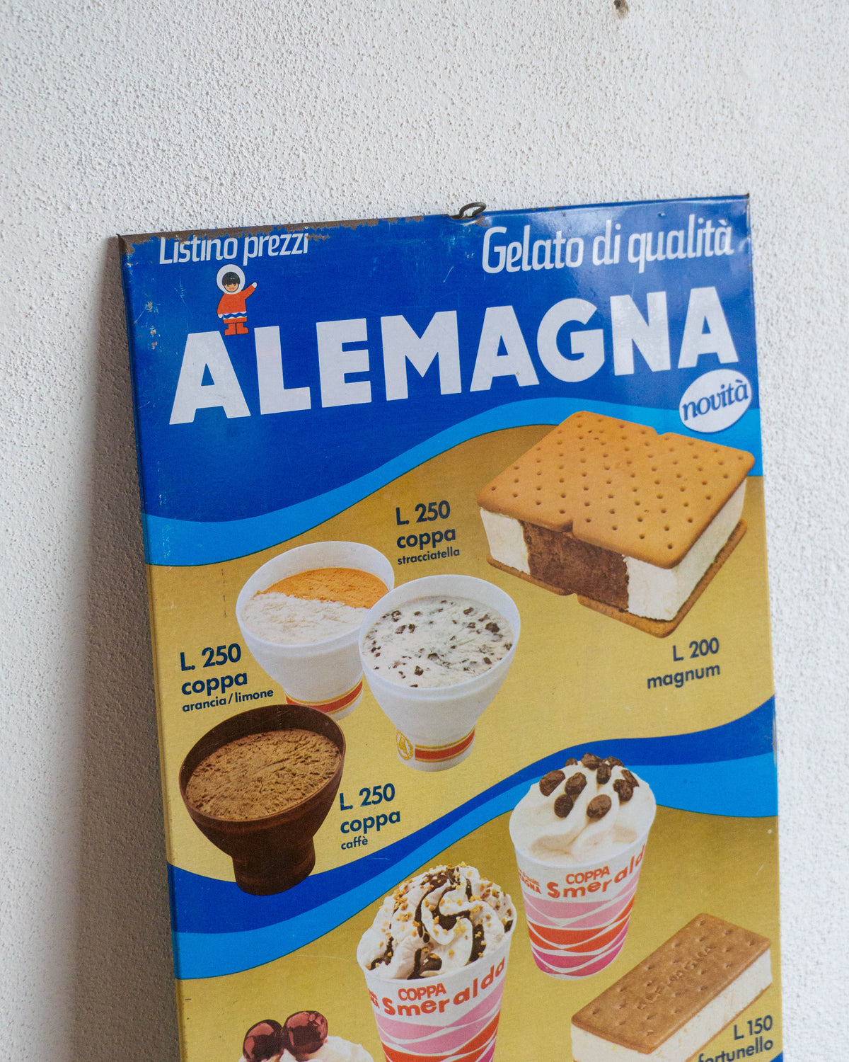 Insegna Gelati Alemagna – anni ’70