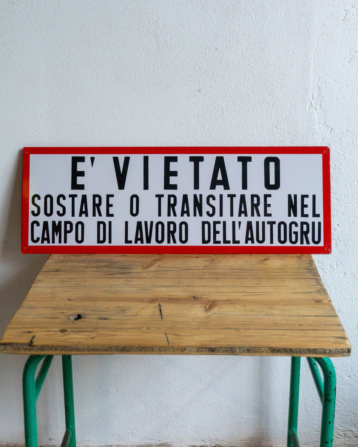 Insegna Sicurezza sul Lavoro – Italia 1970/80