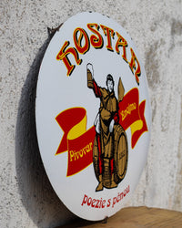Insegna birra Kostar smaltata vintage - 1980