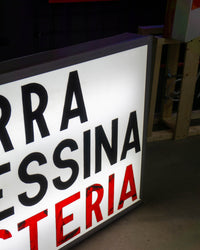 Insegna Luminosa Osteria Birra Messina – Palermo