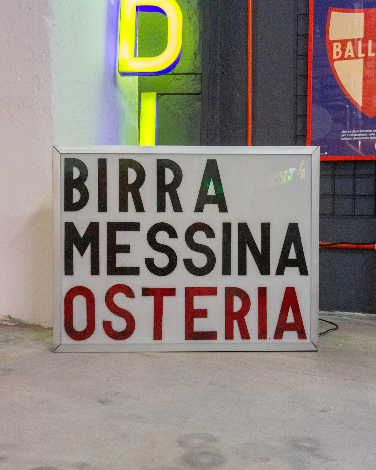 Insegna Luminosa Osteria Birra Messina – Palermo