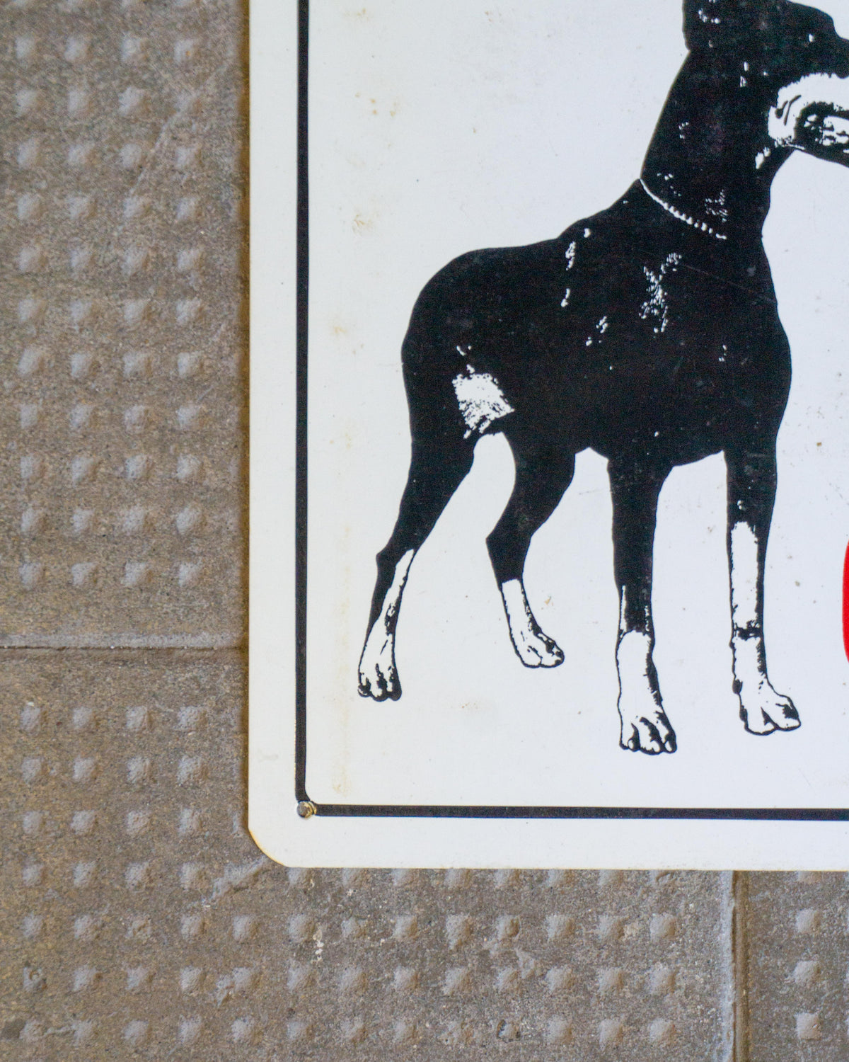 Insegna “Attenti al cane feroce” – 1980