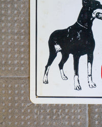 Insegna “Attenti al cane feroce” – 1980