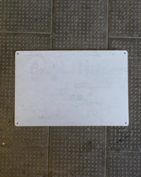 Insegna “Chiuso per ferie” rossa – 1980