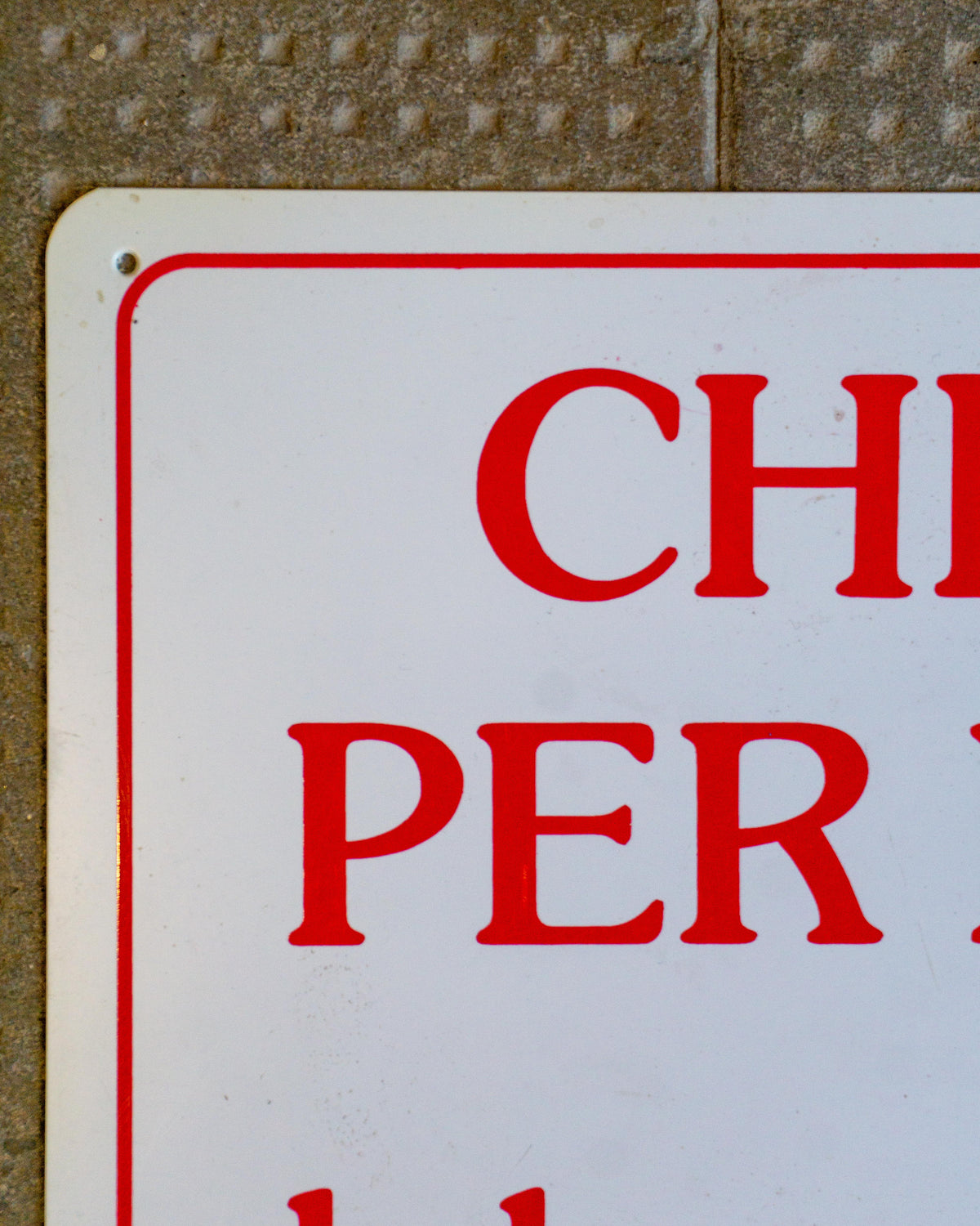 Insegna “Chiuso per ferie dal… al…” – 1980