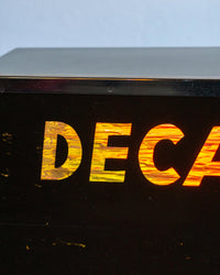 Insegna luminosa vintage Decaffeinato Jubino – Bergamo, 1970
