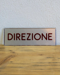 Insegna Direzione – 1980 Italia