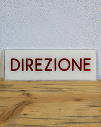 Insegna Direzione – 1980 Italia