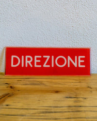 Insegna Direzione – 1980 Italia