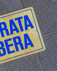 Insegna “Entrata libera” blu – 1980