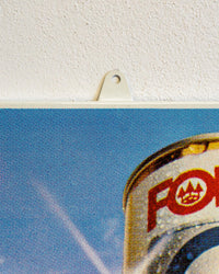 Insegna pubblicitaria Birra Forst con lattine – 1970