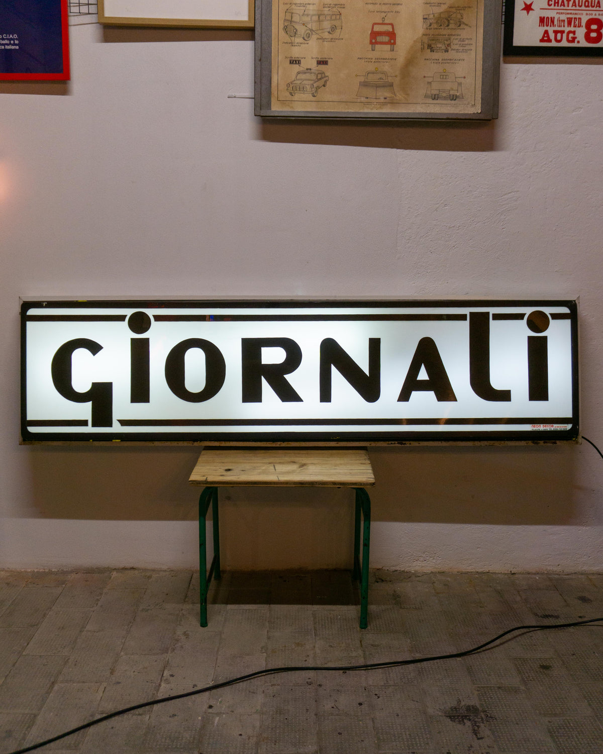 Insegna Giornali neon – Anni 70
