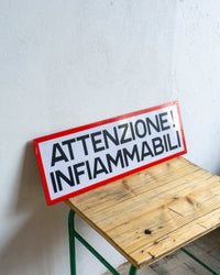 Insegna sicurezza – Italia 1970/80