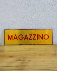 Insegna Magazzino Oro E Rossa – 1980 Italia
