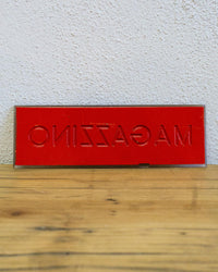 Insegna Magazzino Oro E Rossa – 1980 Italia