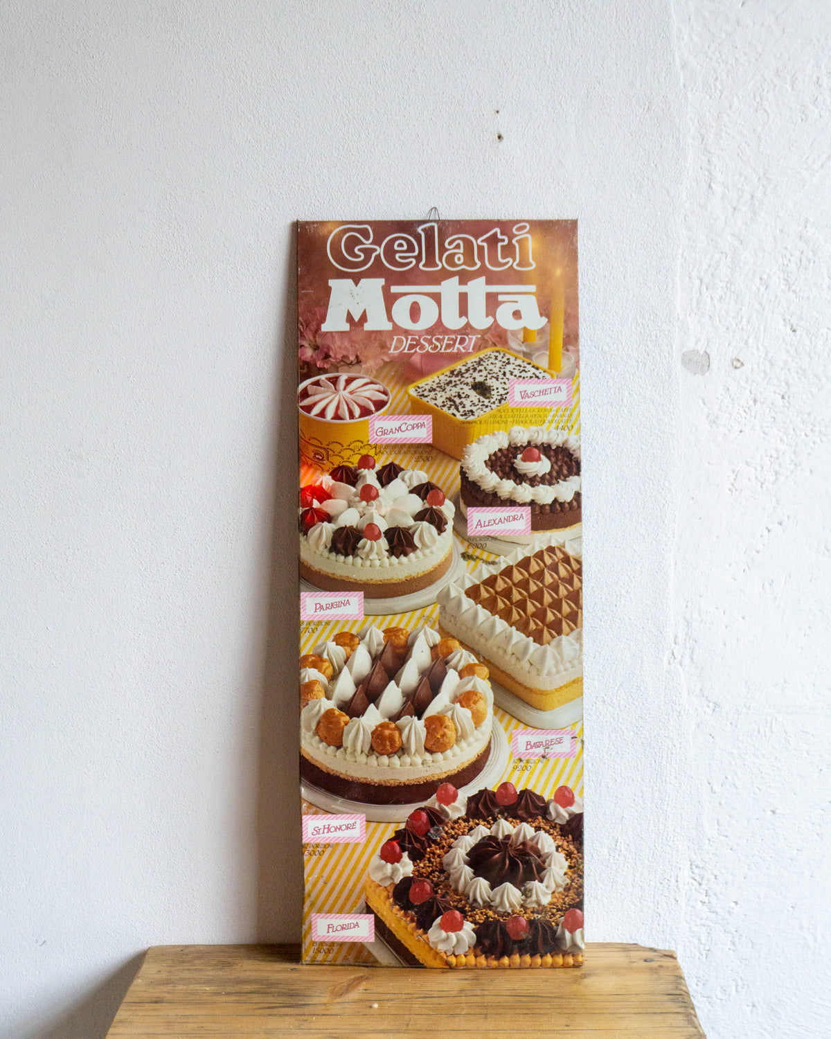 Insegna Gelati Torte Motta – Italia 1980