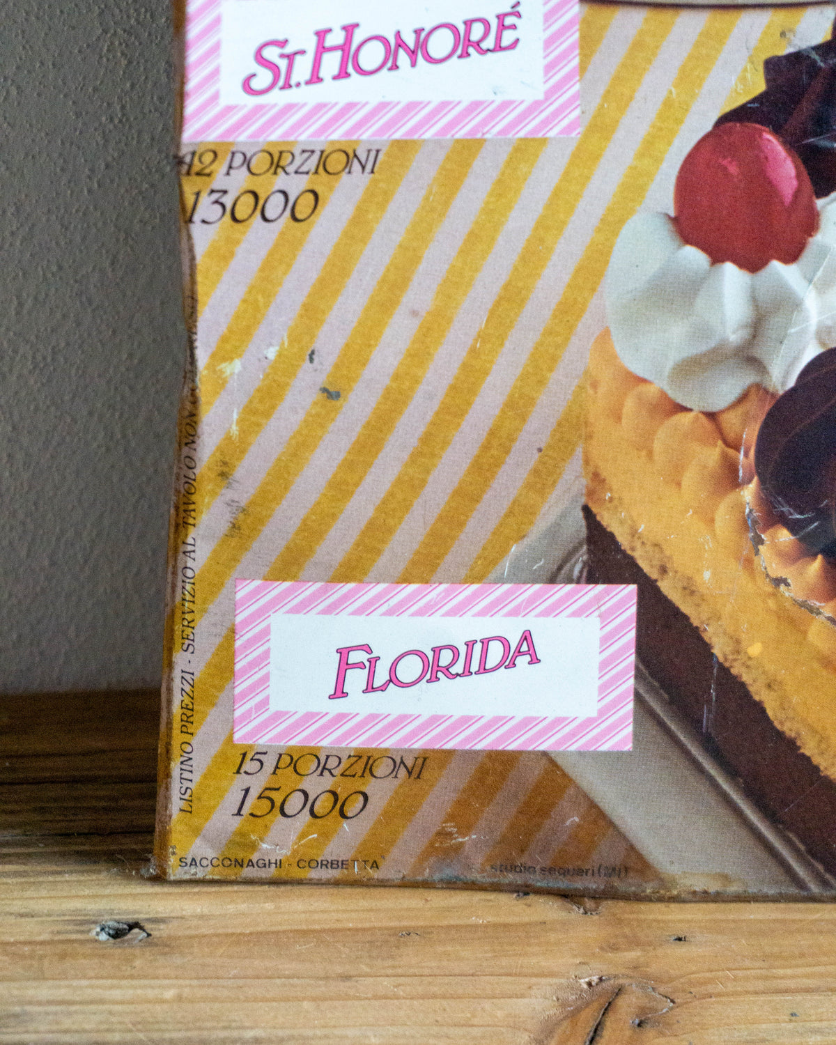 Insegna Gelati Torte Motta – Italia 1980