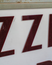 Insegna luminosa vintage Pizzeria Bar Piera bifacciale – Palermo, 1980