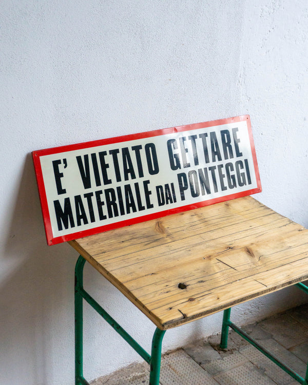 Insegna sicurezza – Italia 1970/80
