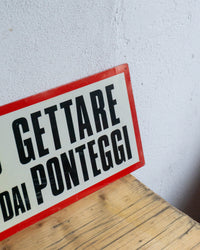 Insegna sicurezza – Italia 1970/80