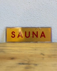 Insegna Sauna – 1980 Italia
