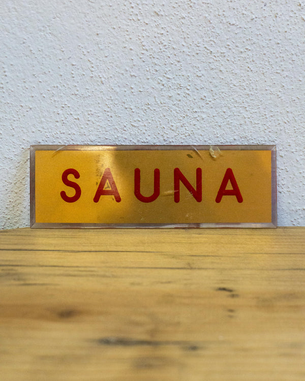Insegna Sauna – 1980 Italia