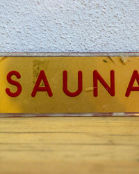 Insegna Sauna – 1980 Italia