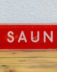 Insegna Sauna – 1980 Italia