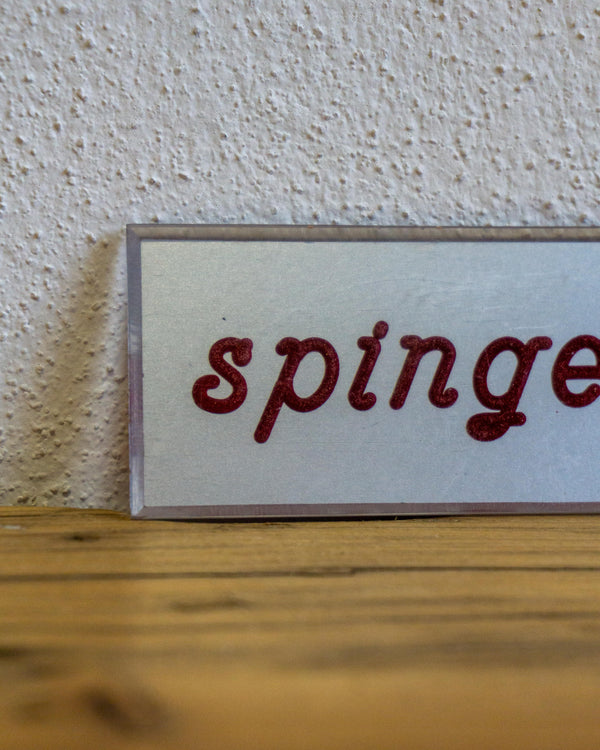 Insegna Spingere Argento E Oro – 1980 Italia