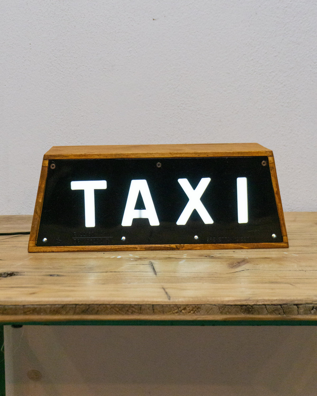 Insegna Taxi – Vintage Luminosa