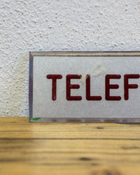 Insegna Telefono  – 1980 Italia