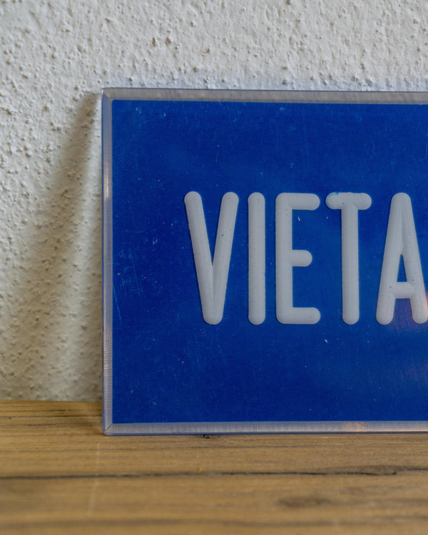 Insegna Vietato Entrare Blu E Bianca – 1980 Italia