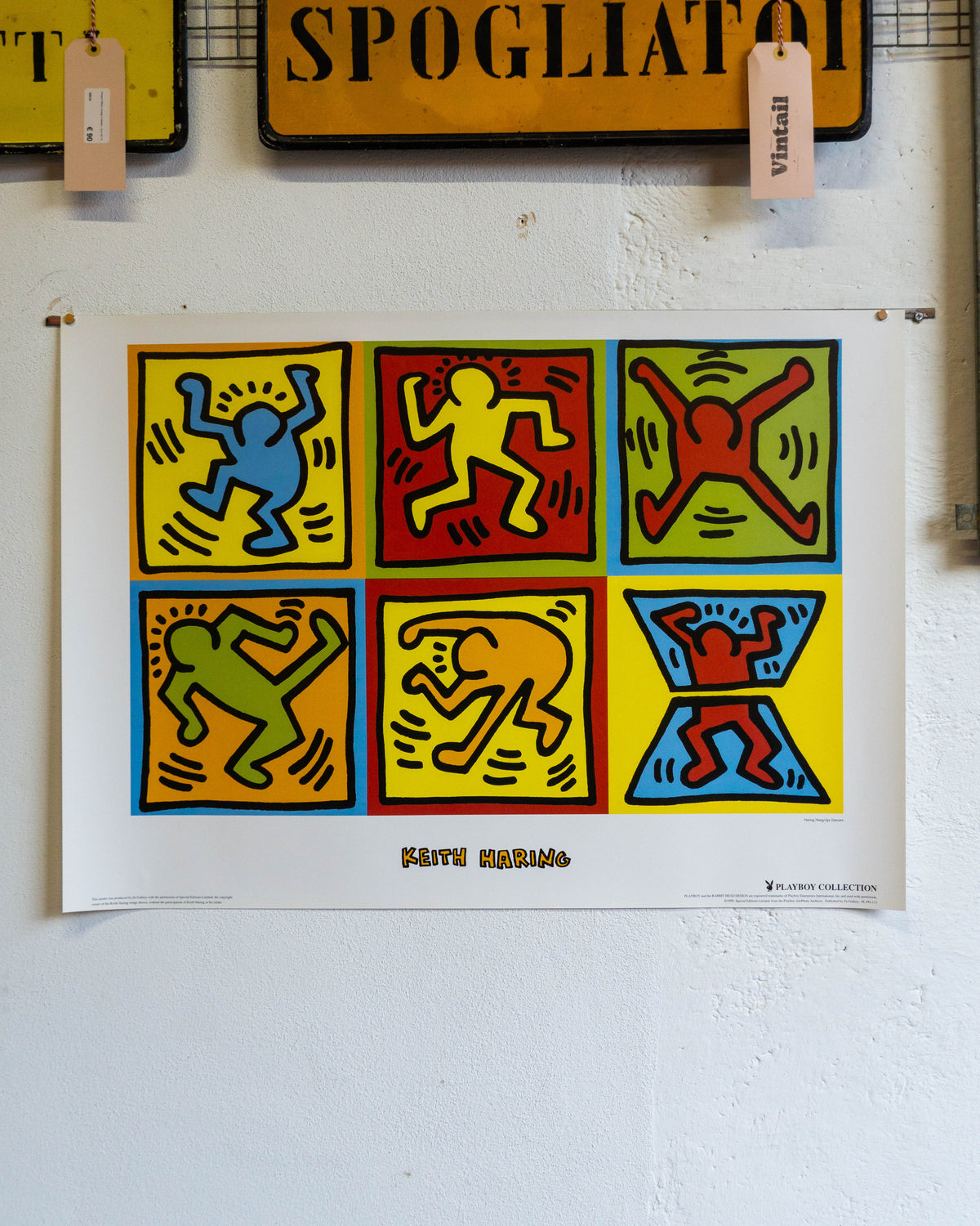 Manifesto Keith Haring - Haring Hang-Ups Dancers Playboy 1999