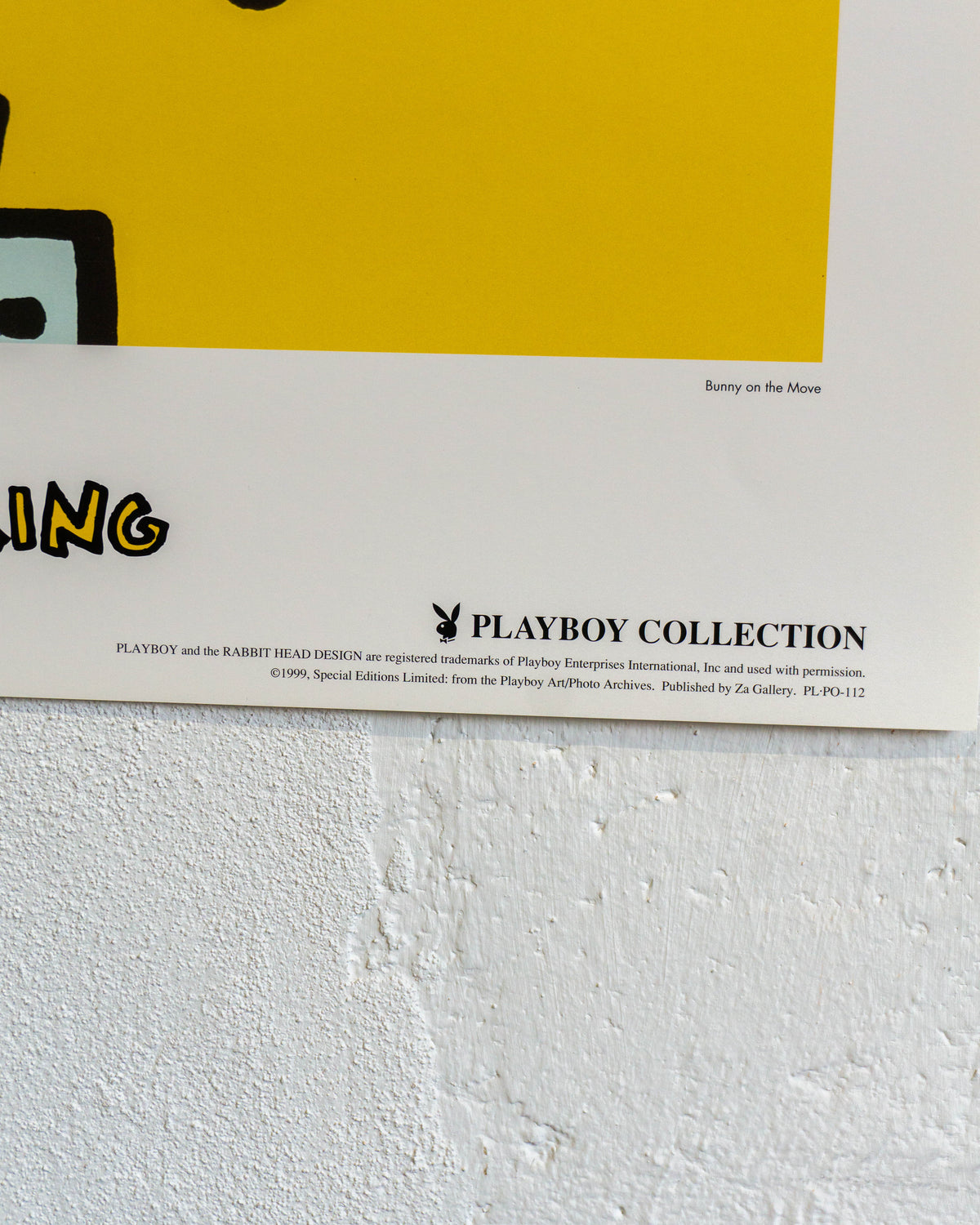 Manifesto Keith Haring Bunny on the Move - Playboy 1999