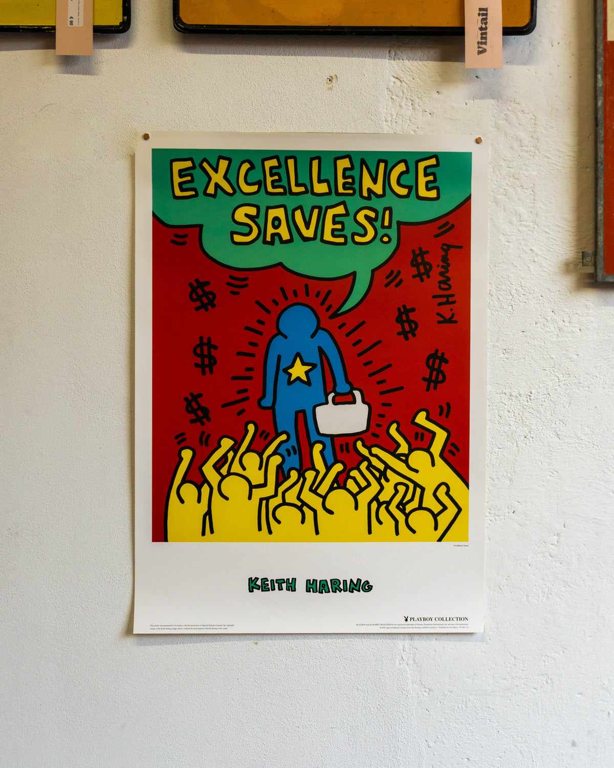 Manifesto Keith Haring Excellence Saves - Playboy 1999