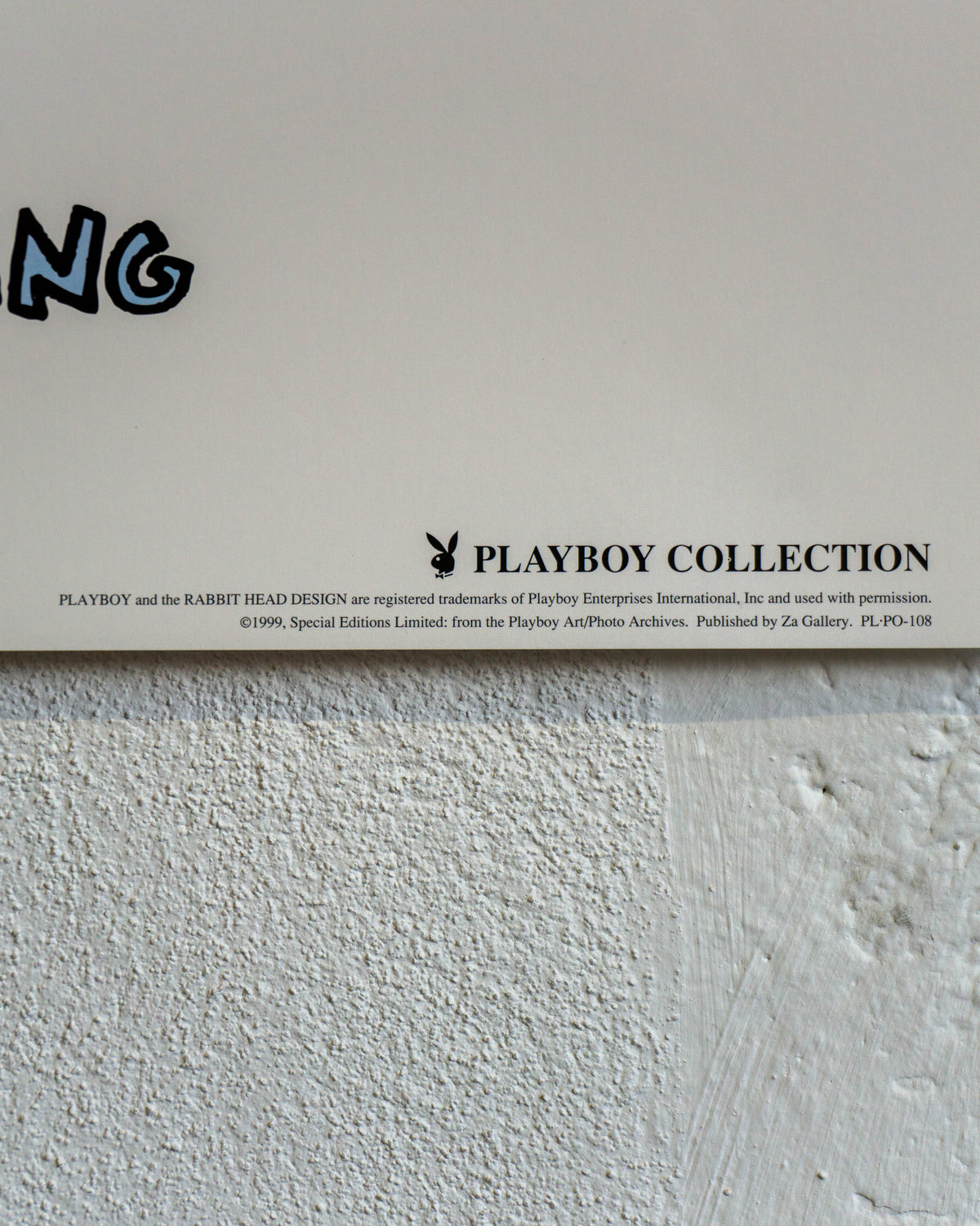 Manifesto Haring Bunny TV Man - Playboy 1999