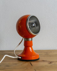 Lampada arancione magnetica in metallo – anni ’80