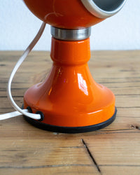 Lampada arancione magnetica in metallo – anni ’80